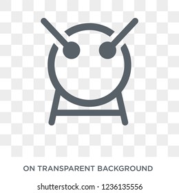 Drum icon. Drum design concept from  collection. Simple element vector illustration on transparent background.