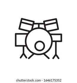 DRUM icon design, flat style icon collection