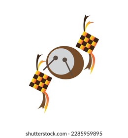 drum icon design idul fitri logo vector illustration