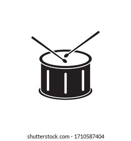 Drum icon design isolated on white background