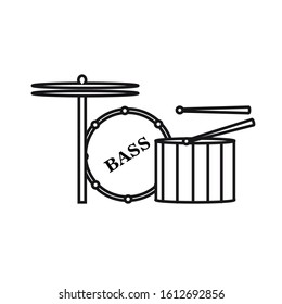 Drum icon design template EPS 10