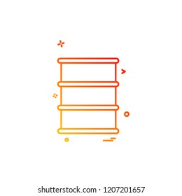 Drum icon design vector