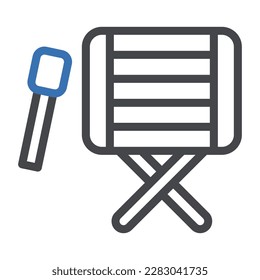 drum icon duocolor grey blue colour ramadan illustration vector element and symbol perfect. Icon sign from modern collection for web.