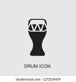 drum icon . Editable filled drum icon from party. Trendy drum icon for web and mobile.