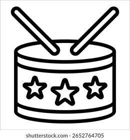 Drum Icon Element For Design