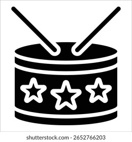 Drum Icon Element For Design