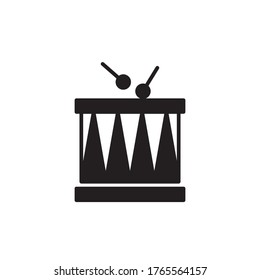 drum icon glyph design vector illustration. isolated on white background