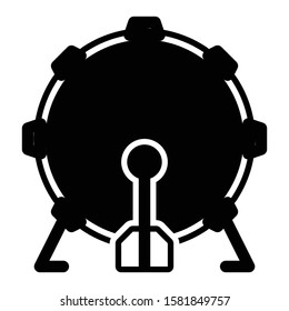 drum icon glyph vector design