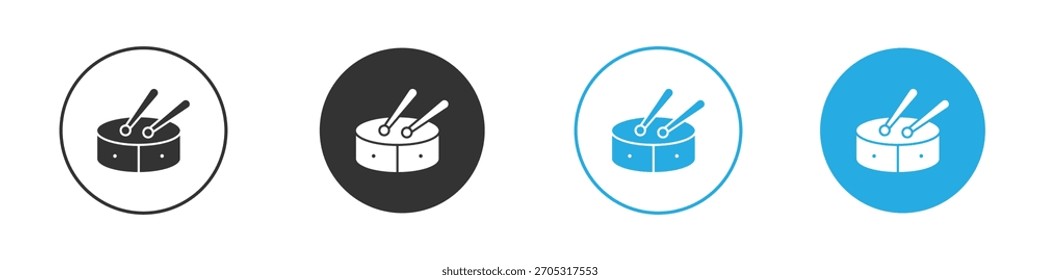Drum icon. Graphic icon design template
