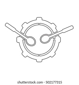 Drum icon illustration idesign