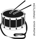 Drum. Drum icon isolated on white background. Vector illustration. Vector.