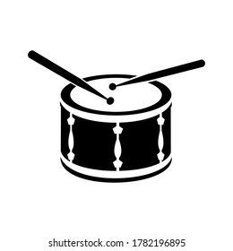 Drum Icon Isolated on White Background