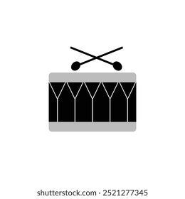 Drum icon, Drum icon isolated on white background