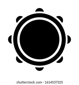 drum icon isolated sign symbol vector illustration - high quality black style vector icons
