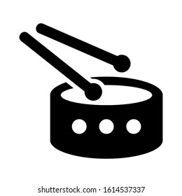 drum icon isolated sign symbol vector illustration - high quality black style vector icons

