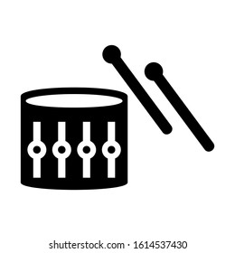 drum icon isolated sign symbol vector illustration - high quality black style vector icons
