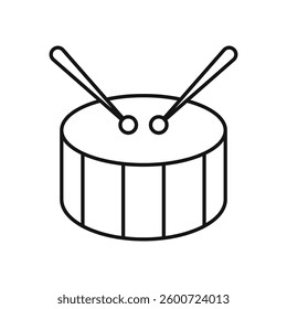 Drum icon isolated. simple vector icon on white background