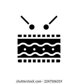 icono de tambor con vektor aislado y fondo transparente