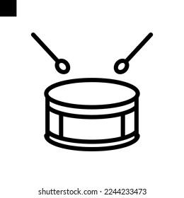 drum icon line style vector