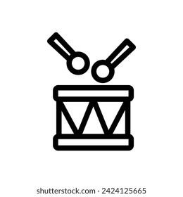 drum icon or logo design isolated sign symbol vector illustration - high quality line style vector icon suitable for designers, web developers, displays and websites