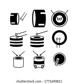 Drum icon or logo isolated sign symbol vector illustration - Collection of high quality black style vector icons
