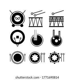 Drum icon or logo isolated sign symbol vector illustration - Collection of high quality black style vector icons
