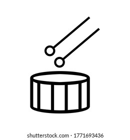 Drum icon or logo isolated sign symbol vector illustration - high quality black style vector icons
