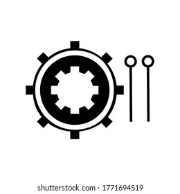 Drum icon or logo isolated sign symbol vector illustration - high quality black style vector icons
