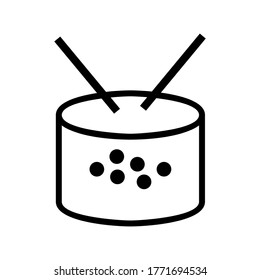 Drum icon or logo isolated sign symbol vector illustration - high quality black style vector icons
