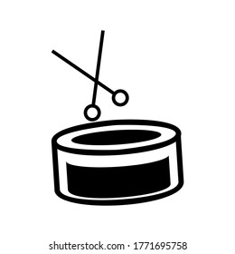 Drum icon or logo isolated sign symbol vector illustration - high quality black style vector icons
