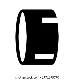 Drum icon or logo isolated sign symbol vector illustration - high quality black style vector icons
