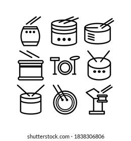 Drum icon or logo isolated sign symbol vector illustration - Collection of high quality black style vector icons
