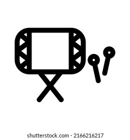 drum icon or logo isolated sign symbol vector illustration - high quality black style vector icons
