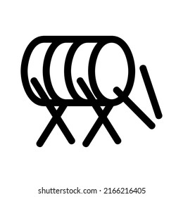 drum icon or logo isolated sign symbol vector illustration - high quality black style vector icons
