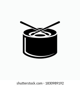 Drum Icon. Music Instrument Symbol - Vector.