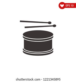 Drum icon, musical instrument