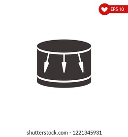 Drum icon, musical instrument