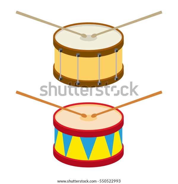 ドラム ドラムアイコン 楽器 ドラム フラットデザイン ベクターイラスト ベクター画像 のベクター画像素材 ロイヤリティフリー