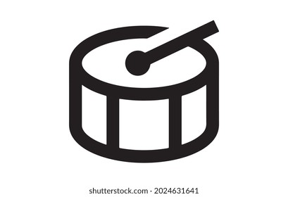 drum icon, on white background
