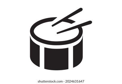 drum icon, on white background