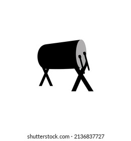 icono de tambor en un fondo blanco