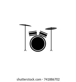 Drum Icon On White Background