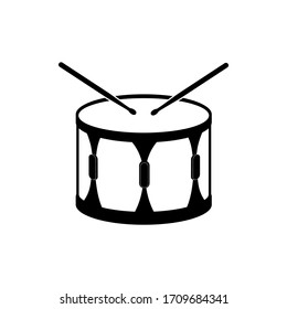 Drum Icon. Percussion musical instrument. Vector illustration