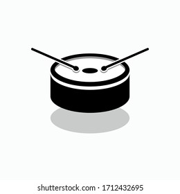 Drum Icon. Percussion Symbol. Music Instrument Logo - Vector.