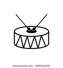 drum icon. ramadan icon. simple flat trendy style illustration on white background..eps