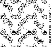 Drum Icon Seamless Pattern, Music Instrument Vector Art Illustration
