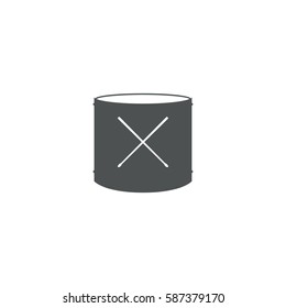 drum icon. sign design