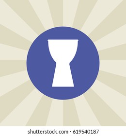 drum icon. sign design. background