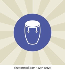 drum icon. sign design. background