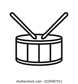 Drum icon. sign for mobile concept and web design. vector illustration